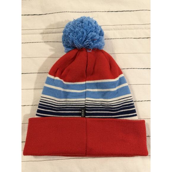 Locale | Snow King Mountain Ski Hat Knit Beanie Blue Red Men’s Women’s One Size - Picture 2 of 5